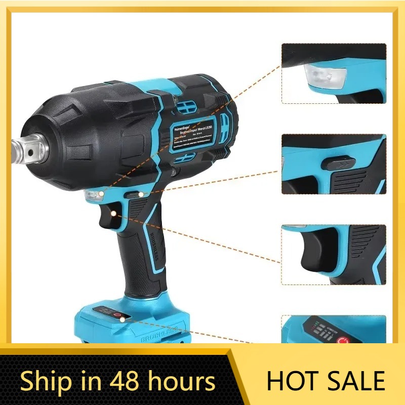 Torque Wrench - Heimerdinger 1600N Cordless Brushless Impact Wrench