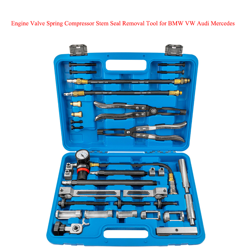 Spring Compressor Tool - Set peralatan kepala silinder pengganti, katup