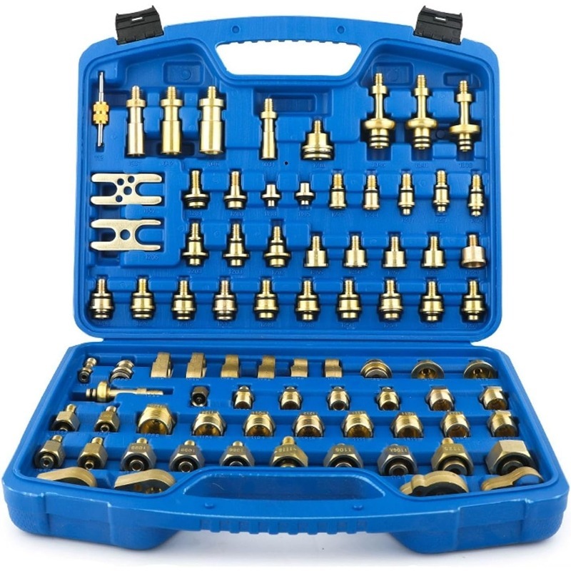 Spring Compressor Tool - 82Pcs Kit Detektor Kebocoran AC, Set