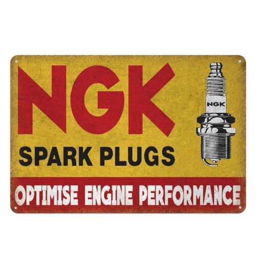 Spark Plug - Plakat Dinding Bertema Bengkel Otomotif Retro
