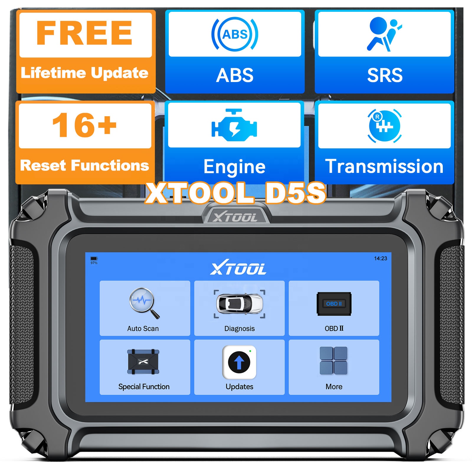 Car Diagnostic Tool - Untuk Scanner OBD2 D5S 12V Pembaruan