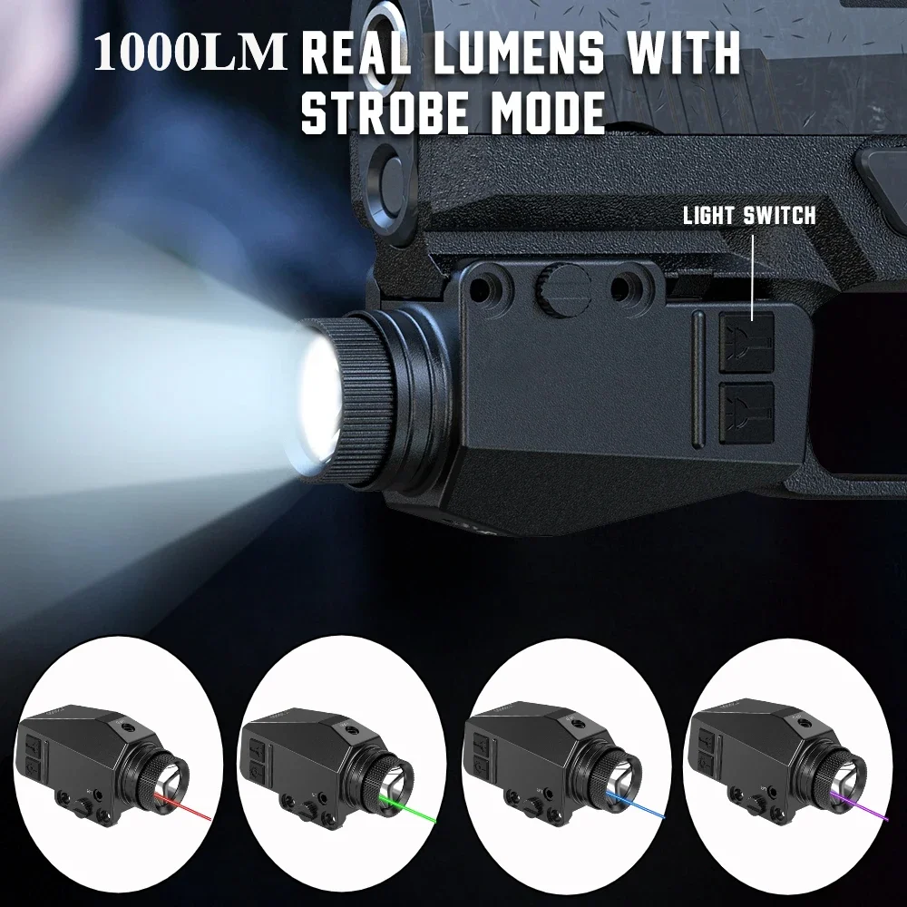 Timing Light Gun - 1000LM Senter LED Taktis Combo dengan