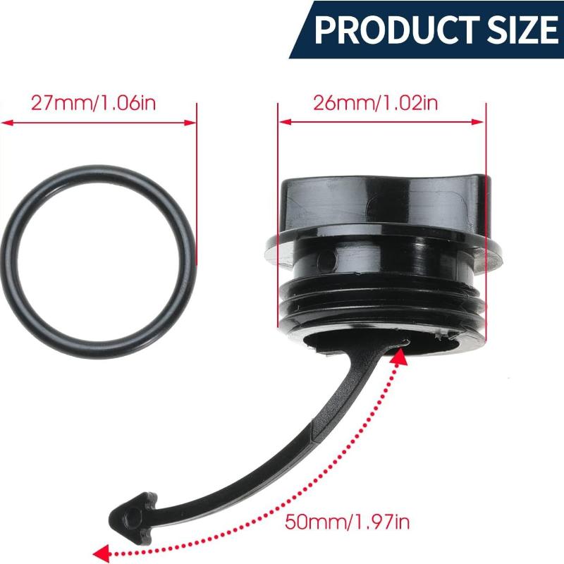 Spark Plug - 1/4 Set Sumbat Pembuangan Hitam Dengan