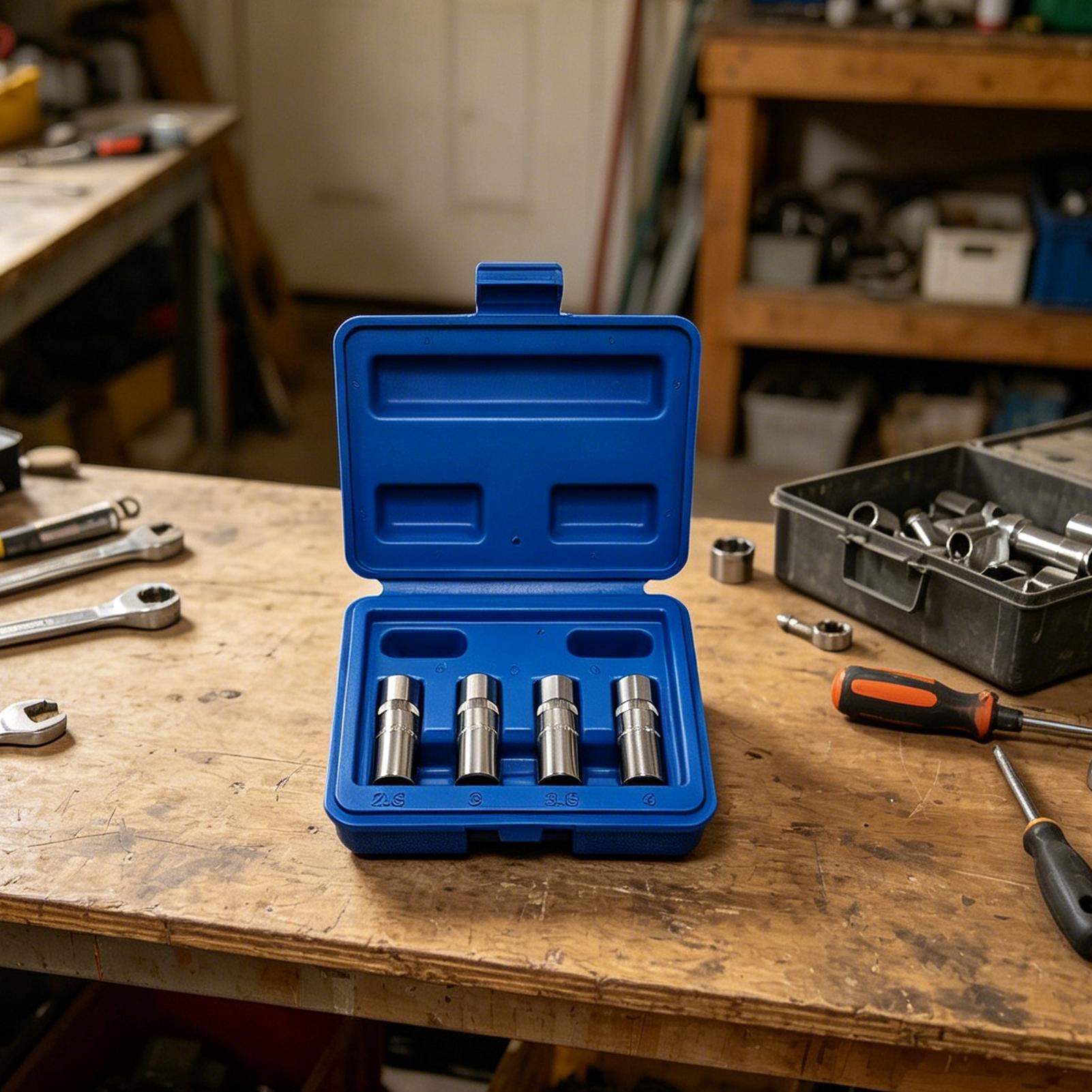 Socket Set - Kit Ekstraktor Baut 4 Buah 1/4