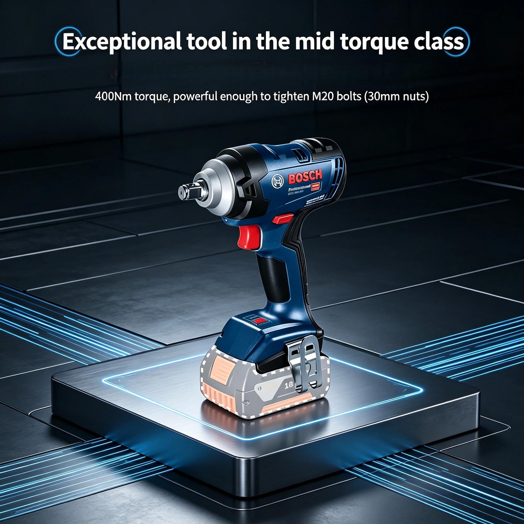 ‌ Bosch GDS 18V-400 18V Brushl - Torque Wrench ulasan dan harga