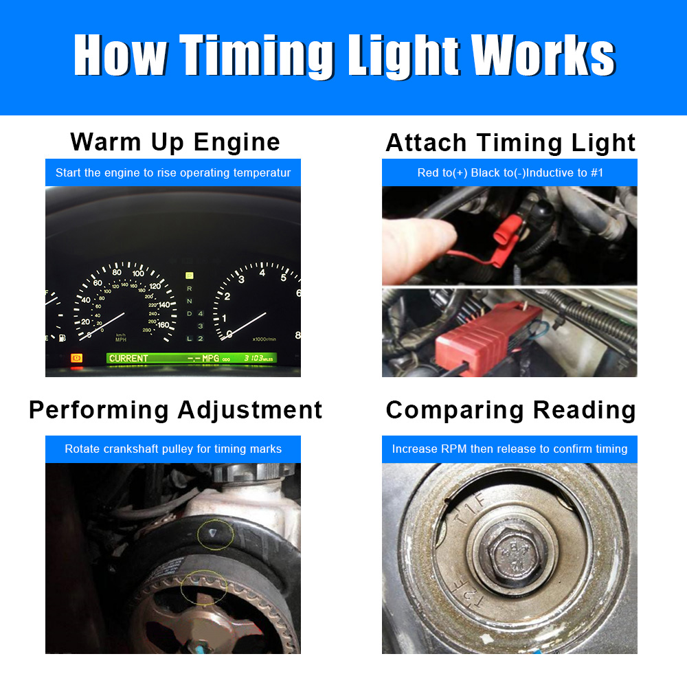Tl-122 12V alat pengatur waktu - Timing Light Gun ulasan dan harga