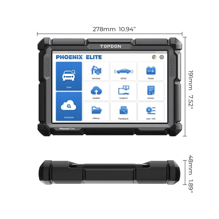 TOPDON PHOENIX ELITE Alat Pemi - Car Diagnostic Tool ulasan dan harga