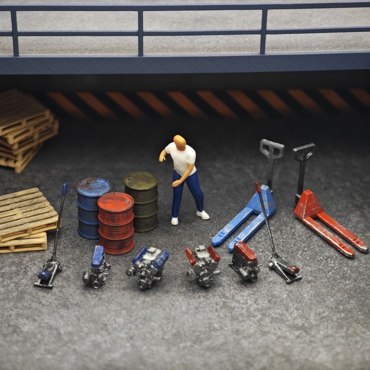 1:64 Dekorasi Adegan Bengkel P - Car Jack ulasan dan harga