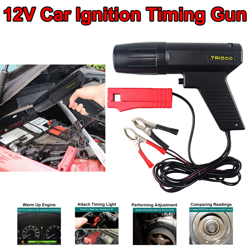 12V Pistol Waktu Pengapian Mob - Timing Light Gun ulasan dan harga