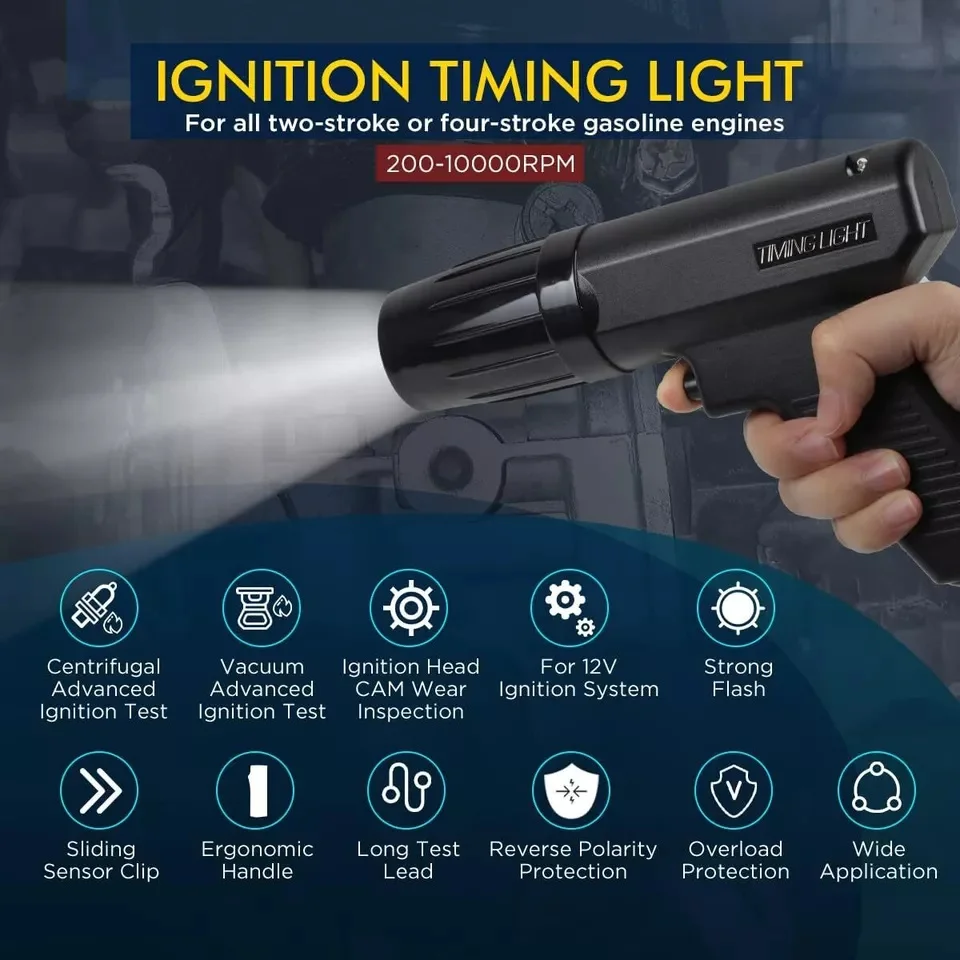 12V Pistol Waktu Pengapian Mob - Timing Light Gun ulasan dan harga