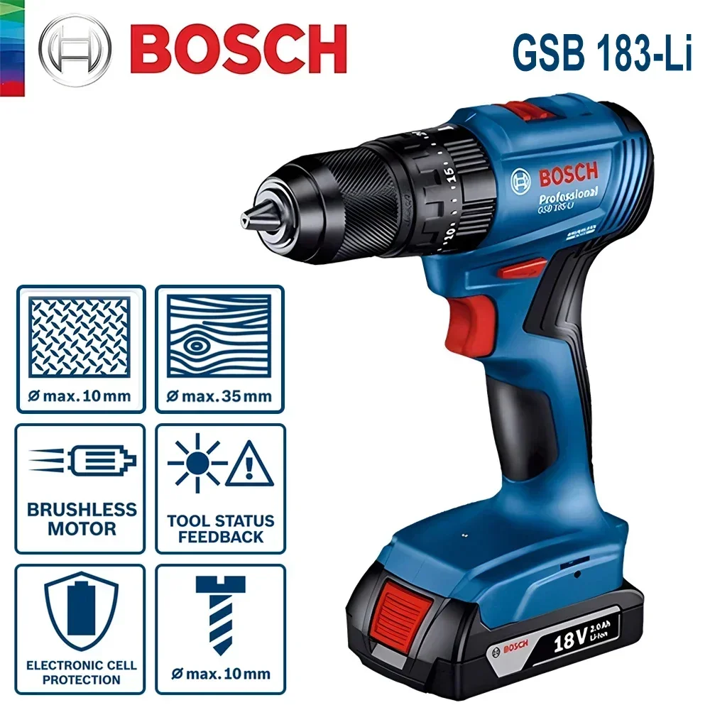 Bosch GSB183-LI, Bor Listrik T - Torque Wrench ulasan dan harga