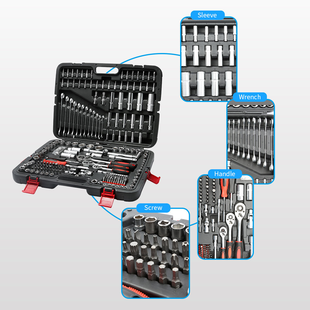 215 PCS Set Peralatan Mekanik  - Socket Set ulasan dan harga